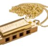 1393431 - Mediatech Hohner Miniature Little Lady Gold Mundharmonika, Mini, Halskette