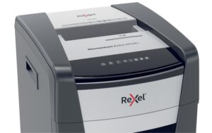 1396682_4 - Mediatech Rexel Aktenvernichter Momentum Extra XP516+ P-5, 16 Blatt, schwarz