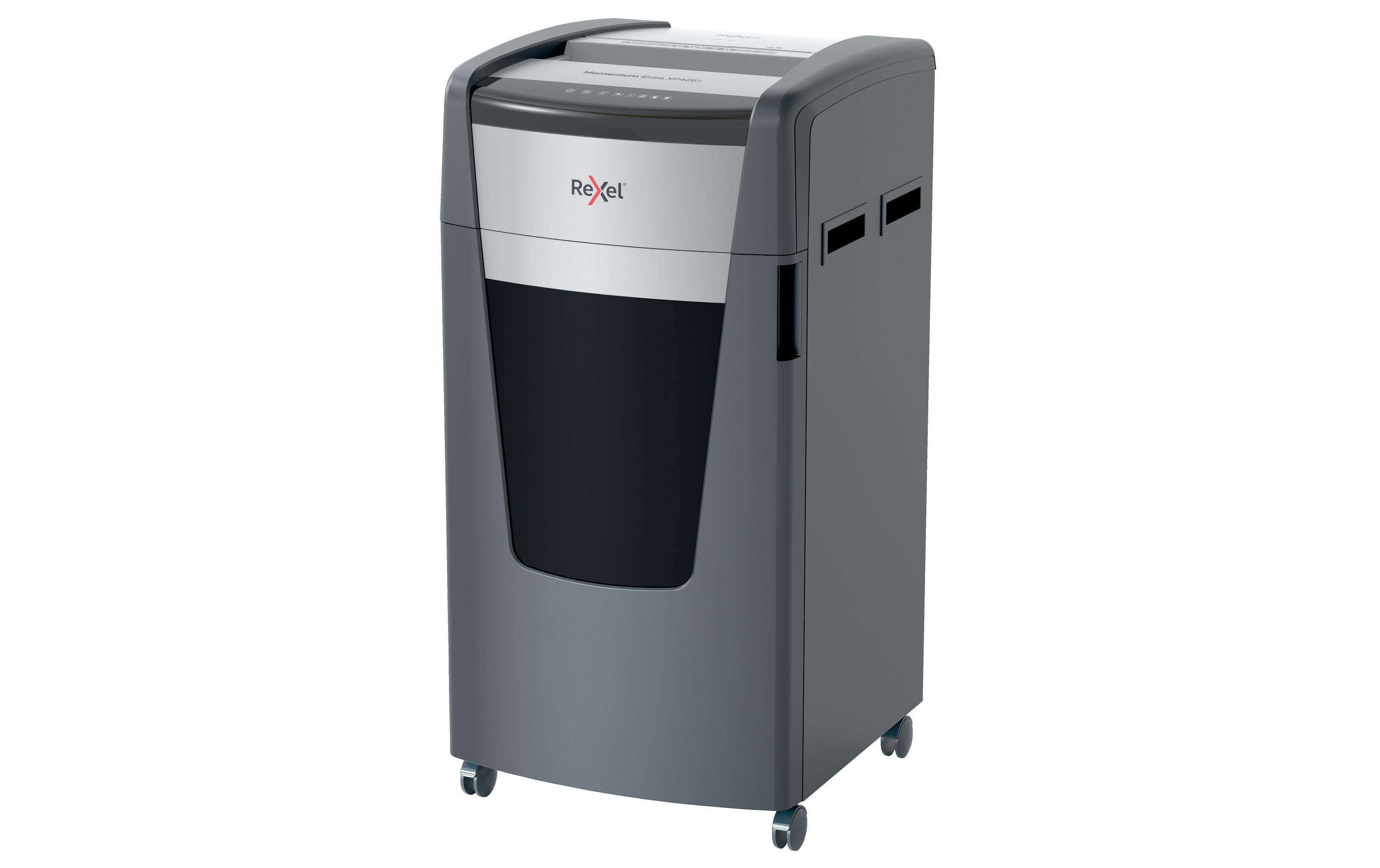 1396683_1 - Mediatech Rexel Aktenvernichter Momentum Extra XP426+ P-4, 26 Blatt, schwarz