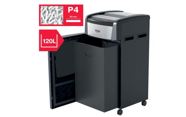 1396683_5 - Mediatech Rexel Aktenvernichter Momentum Extra XP426+ P-4, 26 Blatt, schwarz