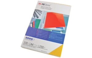 GBC Einbanddeckel Hi Gloss A4 100 Stück, Schwarz