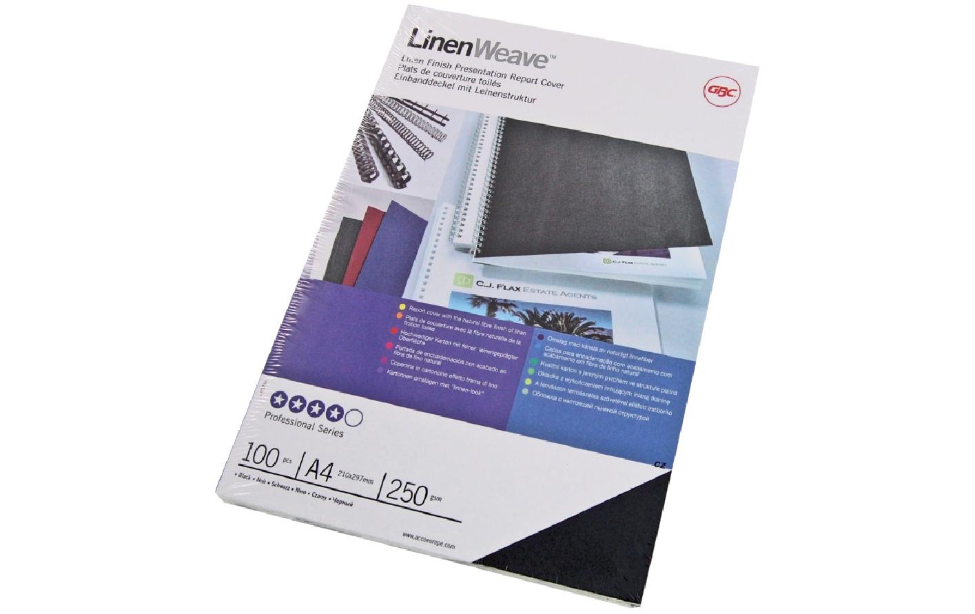 1396817 - Mediatech GBC Einbanddeckel LinenWeave, 100 Stk rot kaufen Schweiz | Mediatech.ch