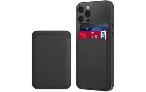 Nevox MagWallet Echt Leder Black MagSafe kompatibel