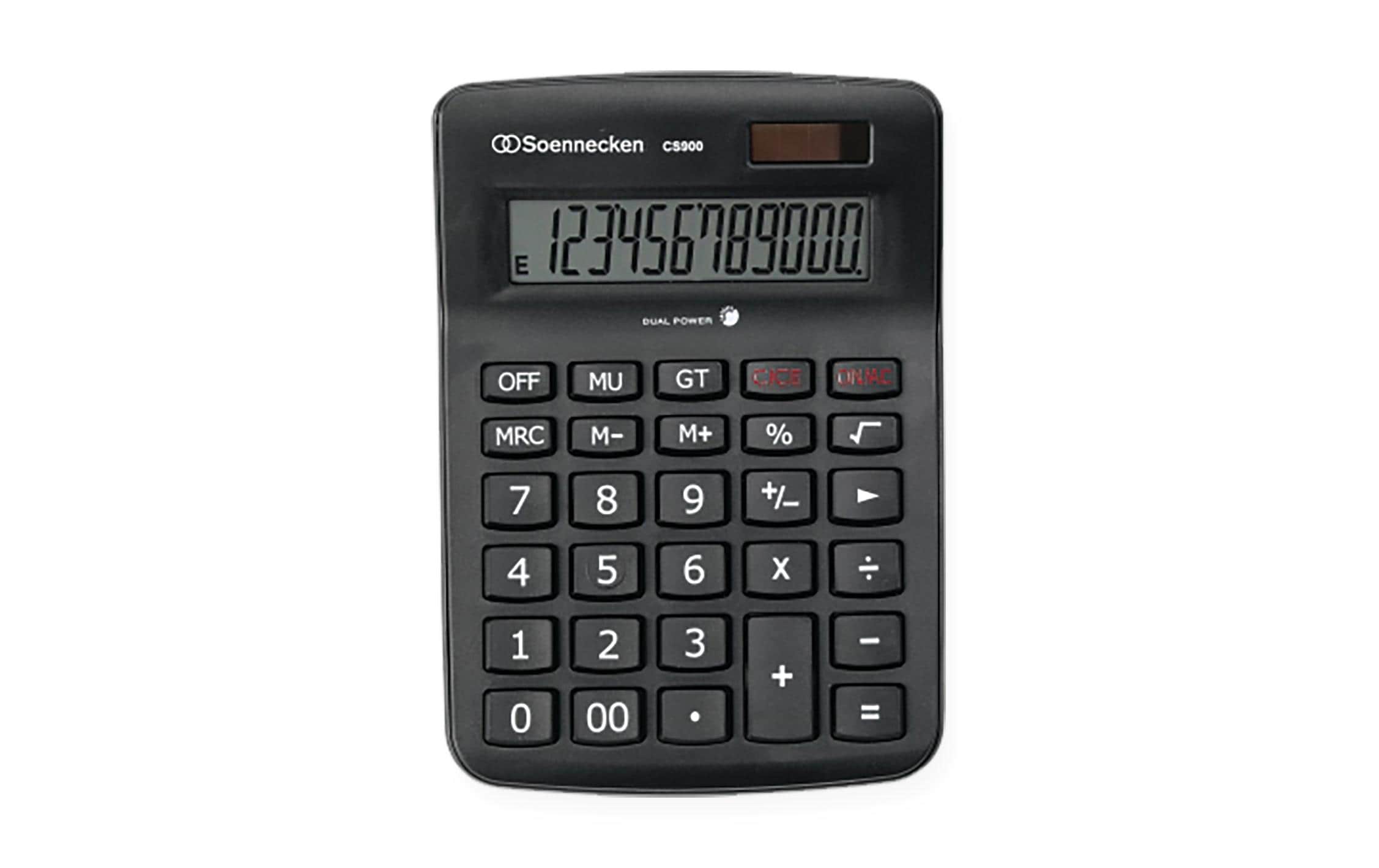 1398733 - Mediatech Soennecken Tischenrechner CS900 12-stellig, schwarz kaufen Schweiz | Mediatech.ch