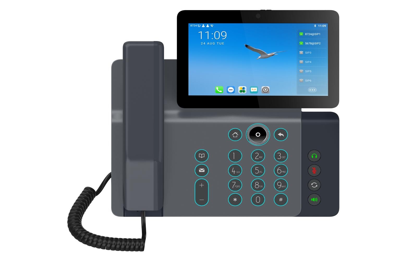 1399727_1 - Mediatech Fanvil V67 Smart Video Phone Schwarz SIP-Tischtelefon