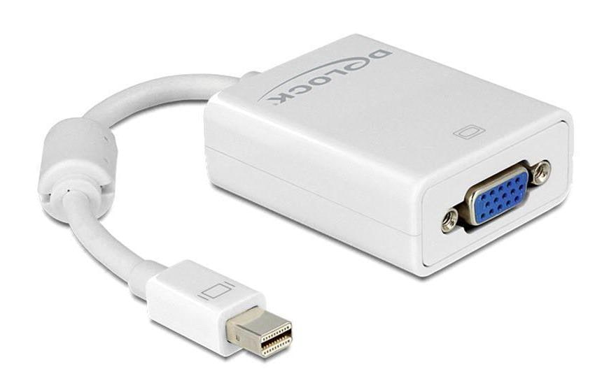 140026 - Mediatech Delock Mini-DisplayPort zu VGA Adapter Farbe:weiss kaufen | Mediatech.ch