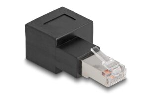 1401371 - Mediatech Delock RJ45 Stecker zu RJ45 Buchse Adapter Cat.6A 90° nach rechts gewinkelt kaufen Schweiz | Mediatech.ch
