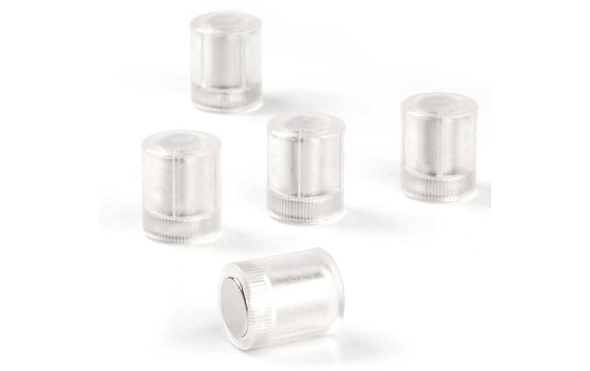 1401927 - Mediatech supermagnete Tafelmagnete zylindrisch transparent, 5 Stk. kaufen | Mediatech.ch