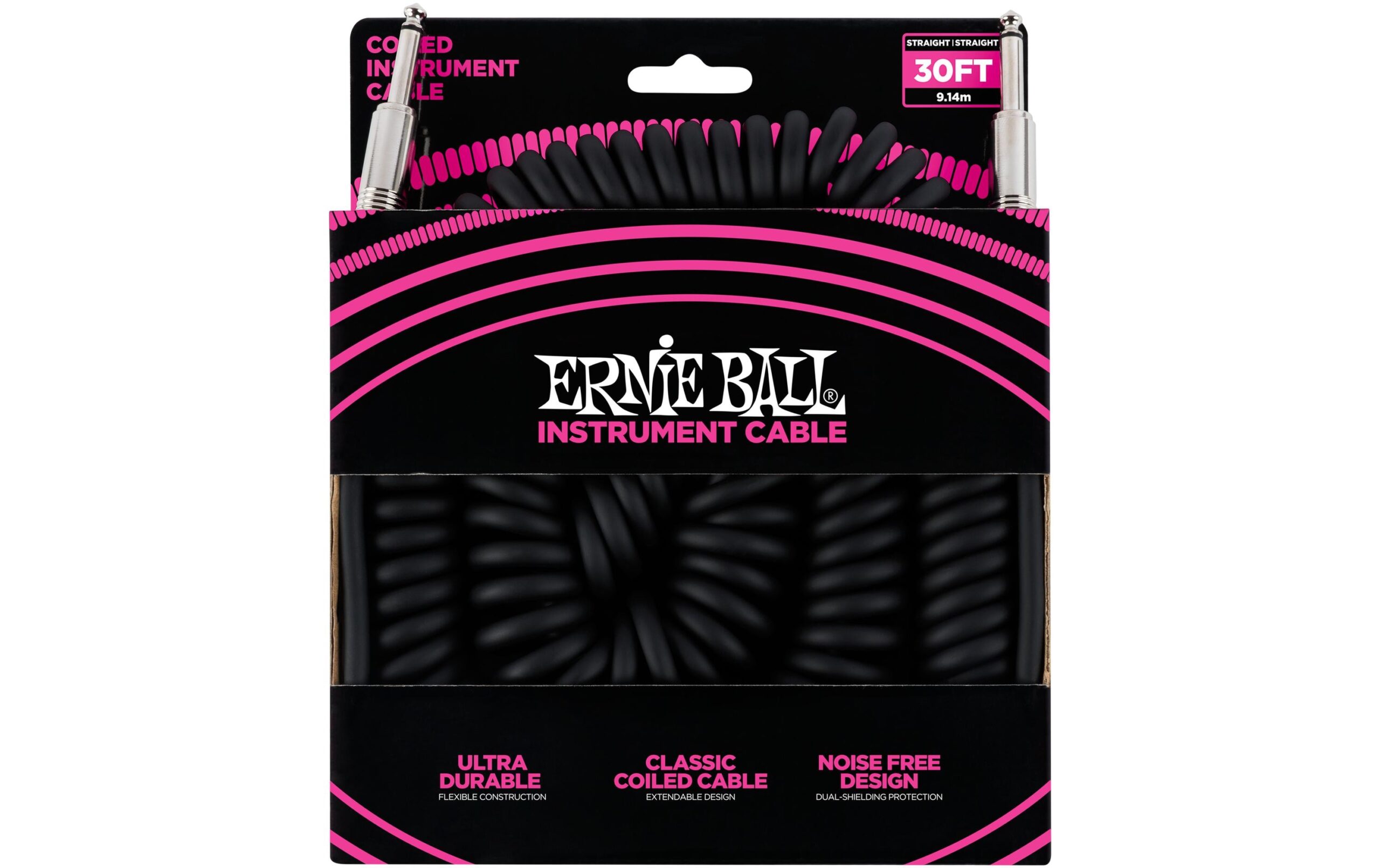 1403891 - Mediatech Ernie Ball 6044 Kabel Spiralkabel, 9.14 m, schwarz kaufen Schweiz | Mediatech.ch