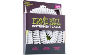 1403892_1 - Mediatech Ernie Ball 6045 Kabel Spiralkabel, 9.14 m, weiss