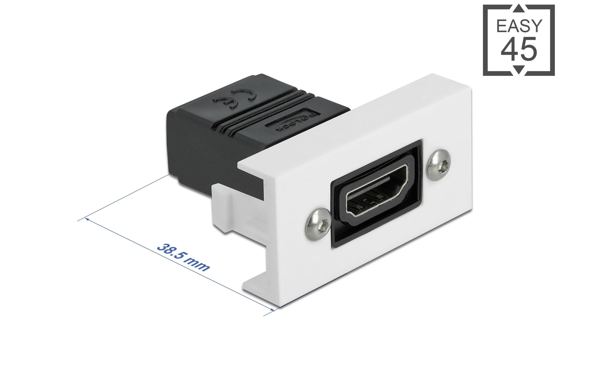 1404557_1 - Mediatech Delock Easy 45 HDMI Modul gerade, 22.5x45mm