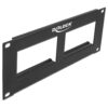 1404575 - Mediatech Delock Easy 45 10 Patchpanel Ausschnitt 2x90.5x45.2mm, 2 HE, schwarz