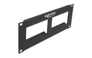 1404575 - Mediatech Delock Easy 45 10 Patchpanel Ausschnitt 2x90.5x45.2mm, 2 HE, schwarz kaufen Schweiz | Mediatech.ch