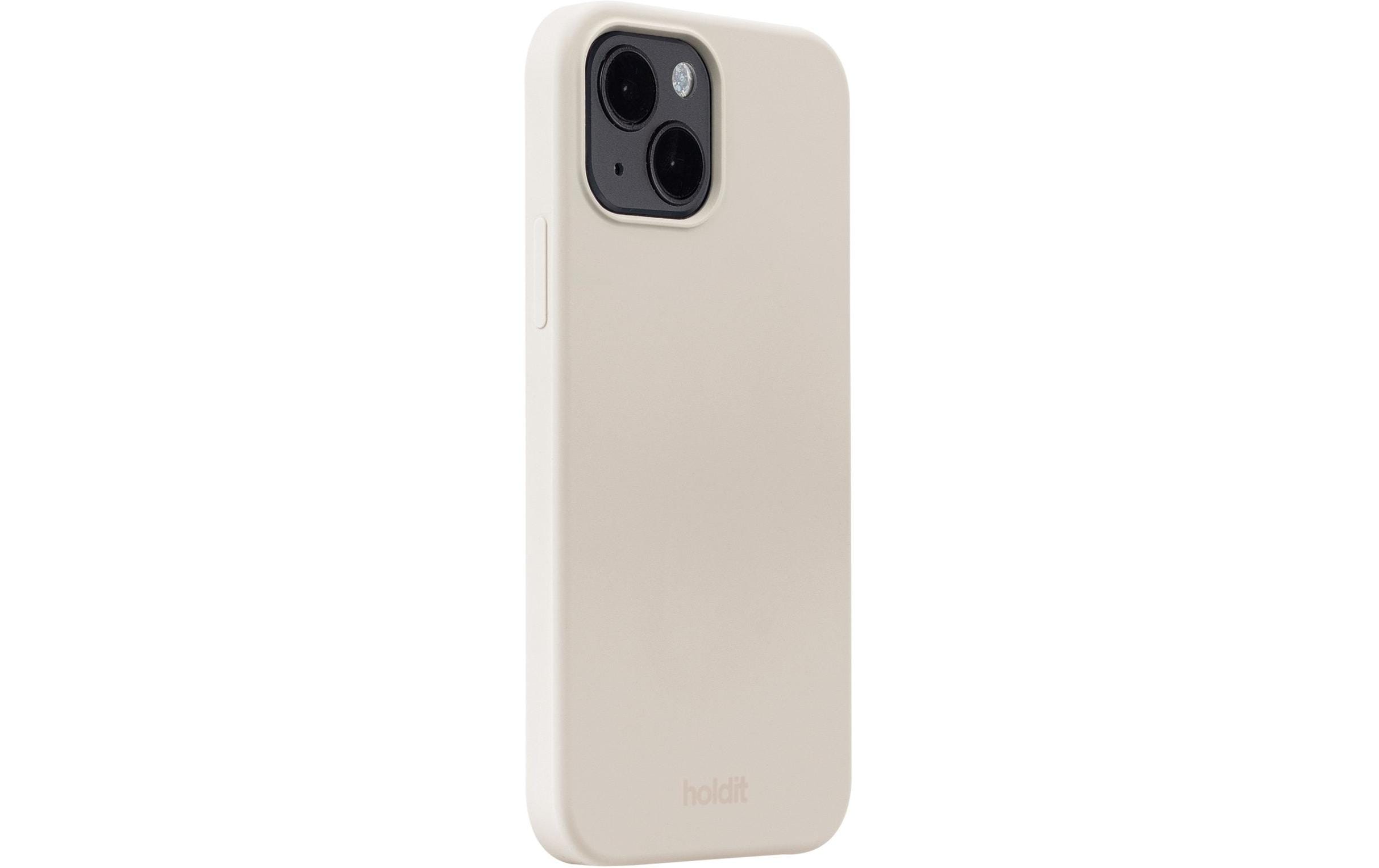 1410285_1 - Mediatech Holdit Silikon Case Light Beige fürs Apple iPhone 14