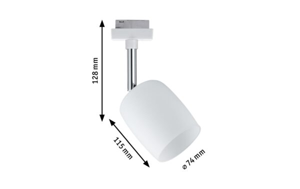 Paulmann URail Spot Blossom max. 1x10W, 230V, G9 Weiss, Satin