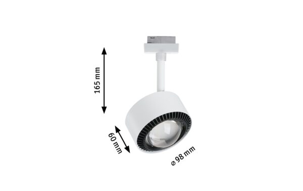 1415813_6 - Mediatech Paulmann URail Spot Aldan II 1x9W, 230V, Weiss, Schwarz, 2700K, dimmbar