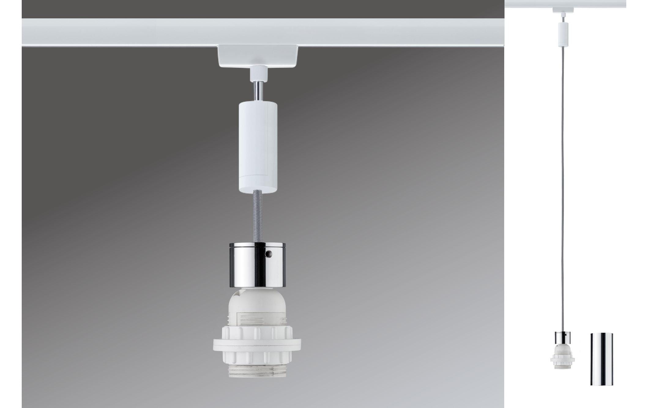 1415815 - Mediatech Paulmann Urail 2Easy Basic Pendel max 1x20W,230V, E27 Weiss, Chrom