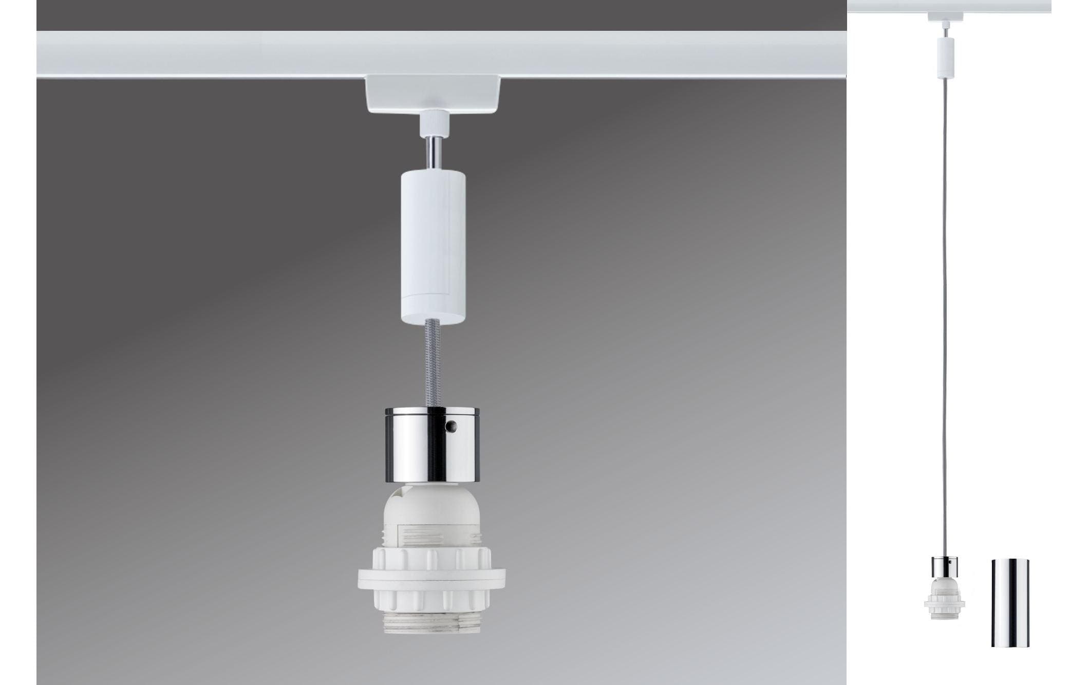 1415815_1 - Mediatech Paulmann Urail 2Easy Basic Pendel max 1x20W,230V, E27 Weiss, Chrom