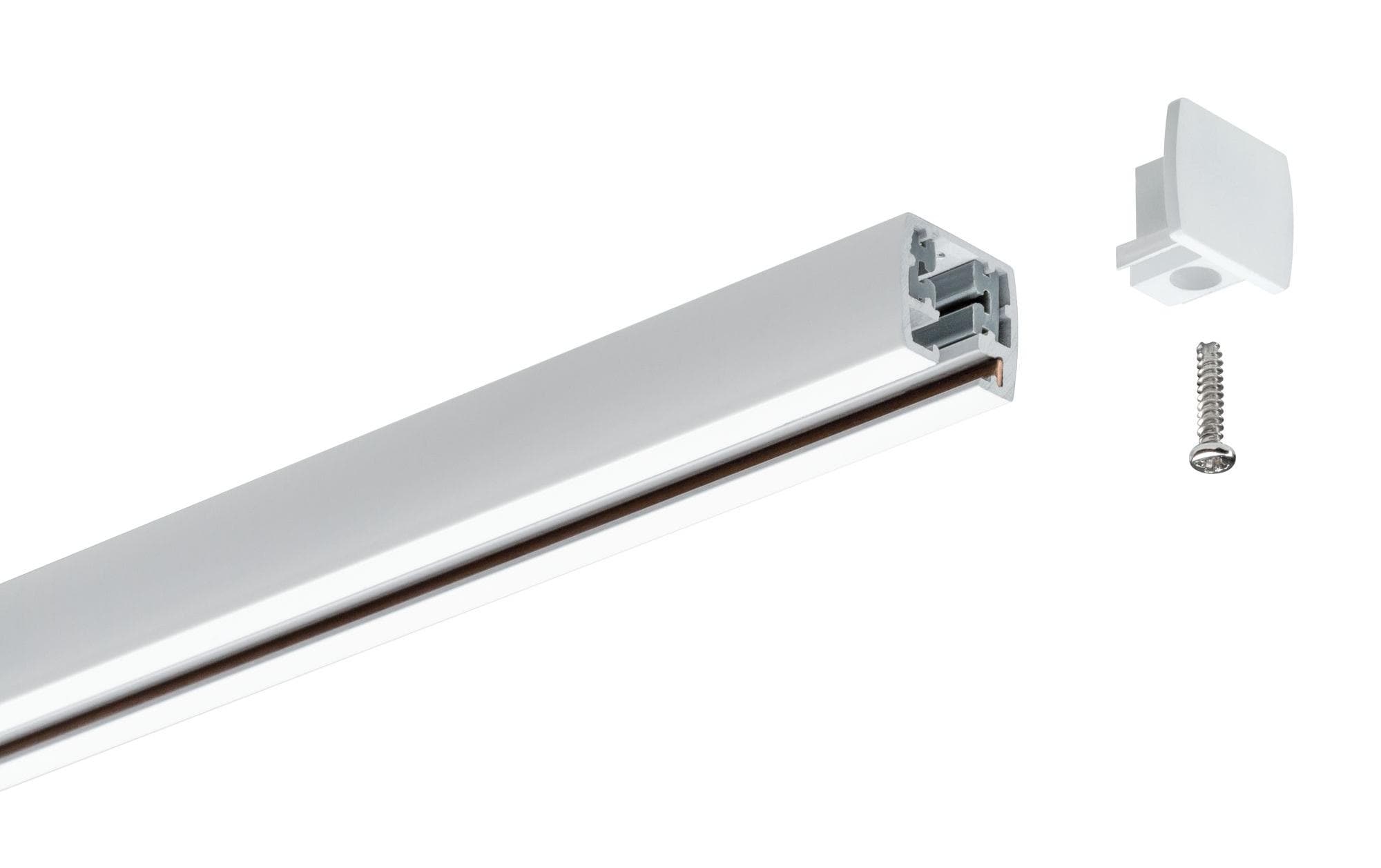 1415824_1 - Mediatech Paulmann URail Universal Endcap 2er Pack, Weiss, Kunststoff