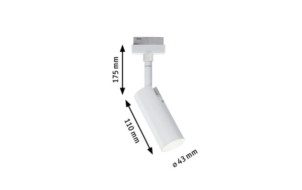 1415826_4 - Mediatech Paulmann URail Spot Tubo 1x5W, 230V, weiss