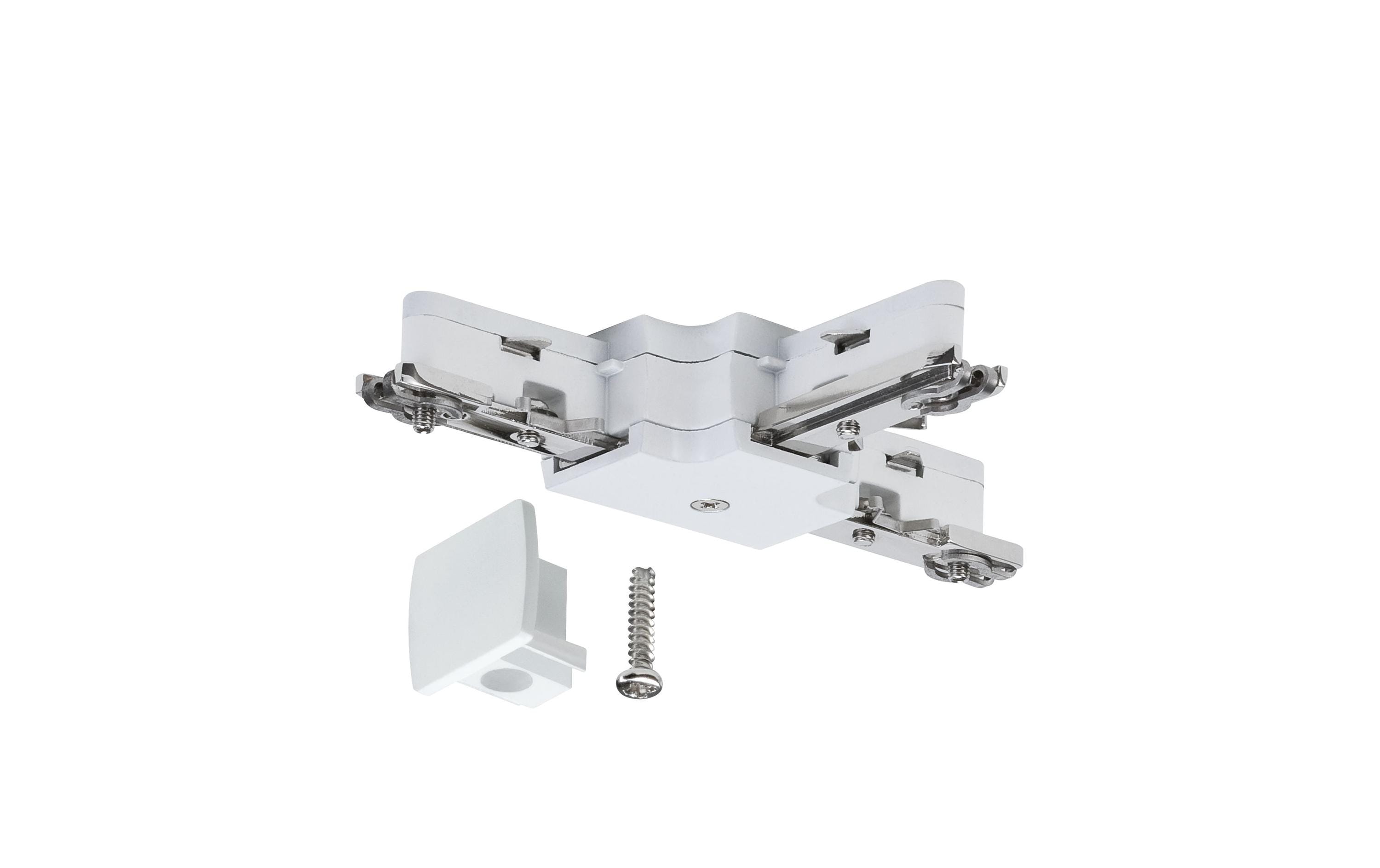 1415849_1 - Mediatech Paulmann URail Light&Easy T-Verbinder 125mm, max.1000W, 230V, Weiss, Kunststoff