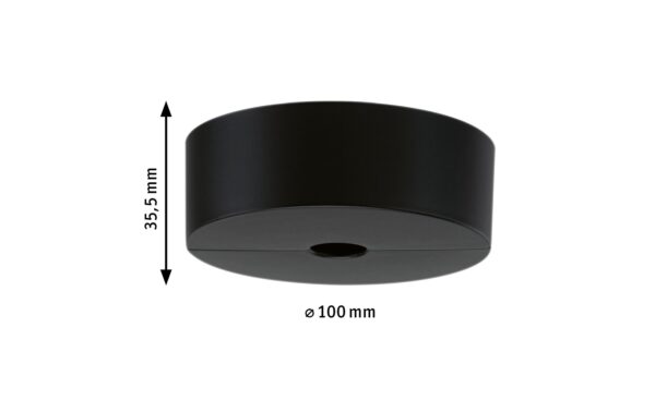 1416006_3 - Mediatech Paulmann URail Single Spot-Base max50W Schwarz 230V Kunststoff