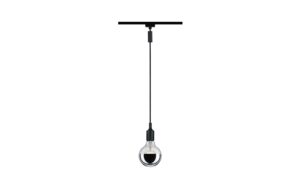 1416018_3 - Mediatech Paulmann URail Universal Pendel Adapter Adapter Schwarz matt 230V Metall/Kunststoff