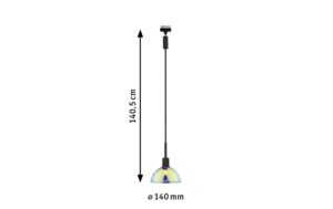 1416042_3 - Mediatech Paulmann URail Pendel Sarrasani max 20W E14 Schw matt 230V Metall Glas