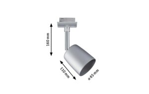 1416239_3 - Mediatech Paulmann URail System Spot Cover max. 1x10W GU10 Chrom matt/Chrom 230V
