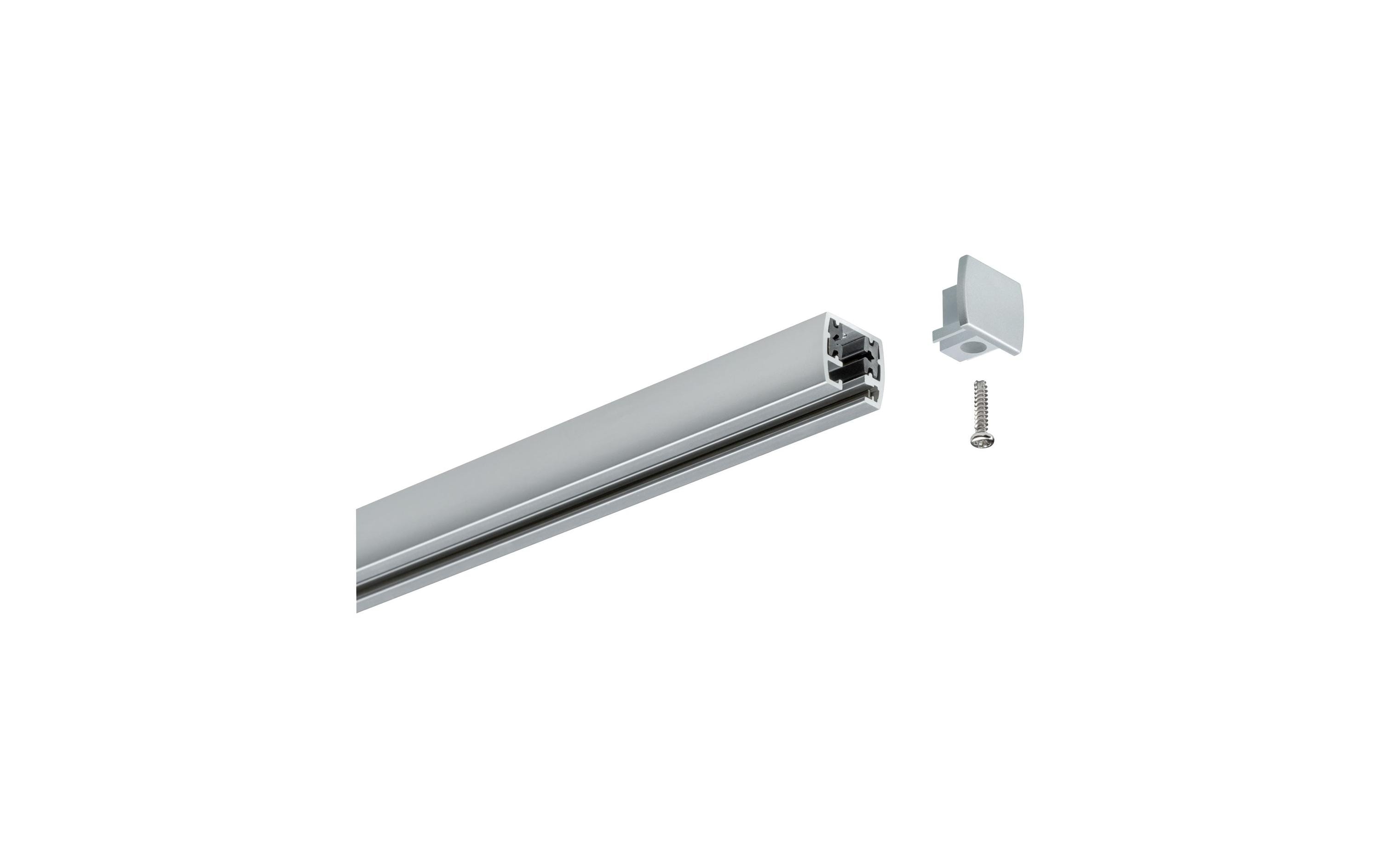 1416261_1 - Mediatech Paulmann URail Universal Endcap 2er Pack Chrom matt Kunststoff