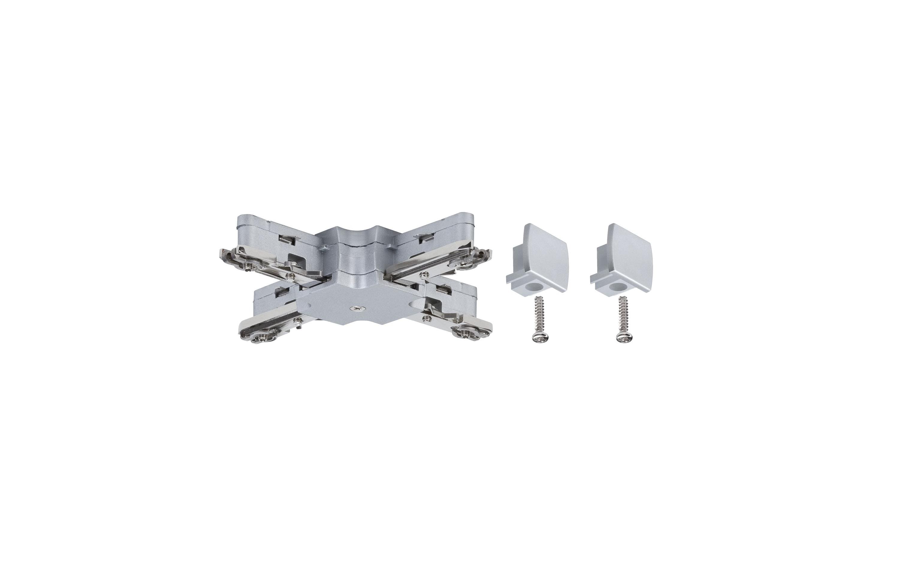 1416307_1 - Mediatech Paulmann URail System X-Verbinder 125mm max. 1000W Chrom matt 230V Metall