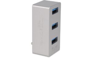 LMP USB-C Tiny Hub, 3x USB-A, Silber Aluminium, für iMac 24 M1 (2021)l