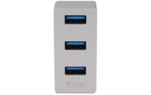 LMP USB-C Tiny Hub, 3x USB-A, Silber Aluminium, für iMac 24 M1 (2021)l