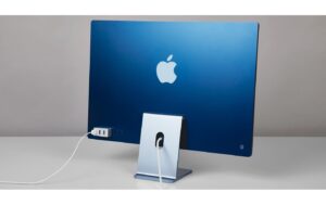 LMP USB-C Tiny Hub, 3x USB-A, Silber Aluminium, für iMac 24 M1 (2021)l