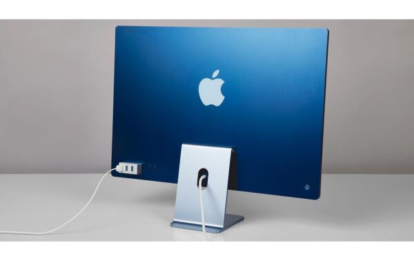 LMP USB-C Tiny Hub, 3x USB-A, Silber Aluminium, für iMac 24 M1 (2021)l