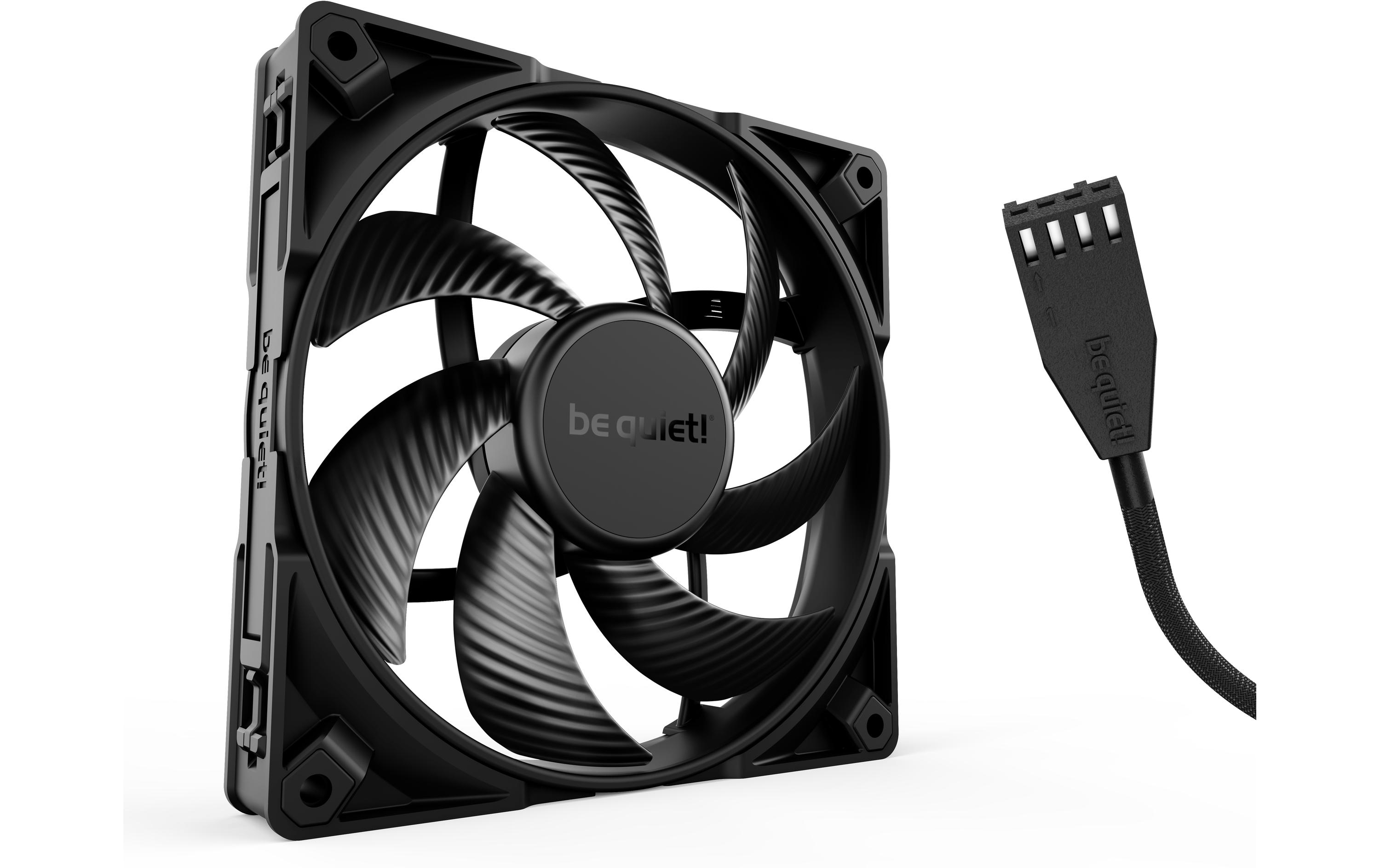 1417426_1 - Mediatech Gehäuselüfter BQ! Sil. Wings Pro 4 14CM PWM 140x140x25mm, 12V, 36.8dBA