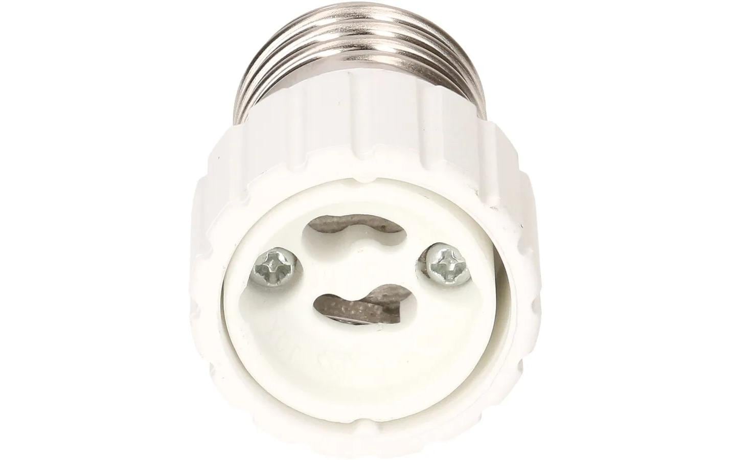 1417785_1 - Mediatech Max Hauri Lampenfassung Adapter weiss, E27 auf GU10