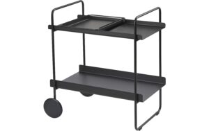 Zone Bartrolley A-Collection Black Schwarz, 60.6x40.5x66.4cm, Metall/Eisen