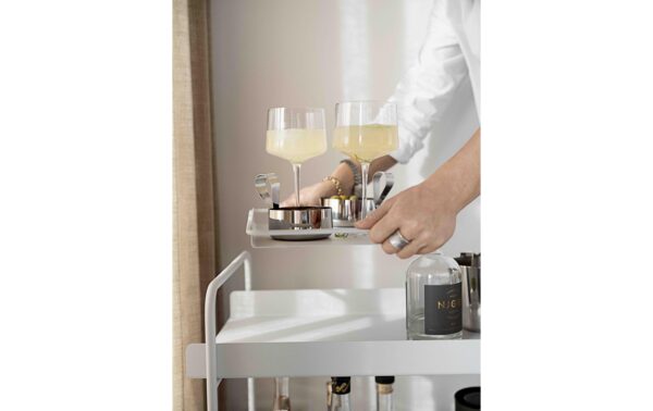 Zone Bartrolley A-Collection Black Schwarz, 60.6x40.5x66.4cm, Metall/Eisen