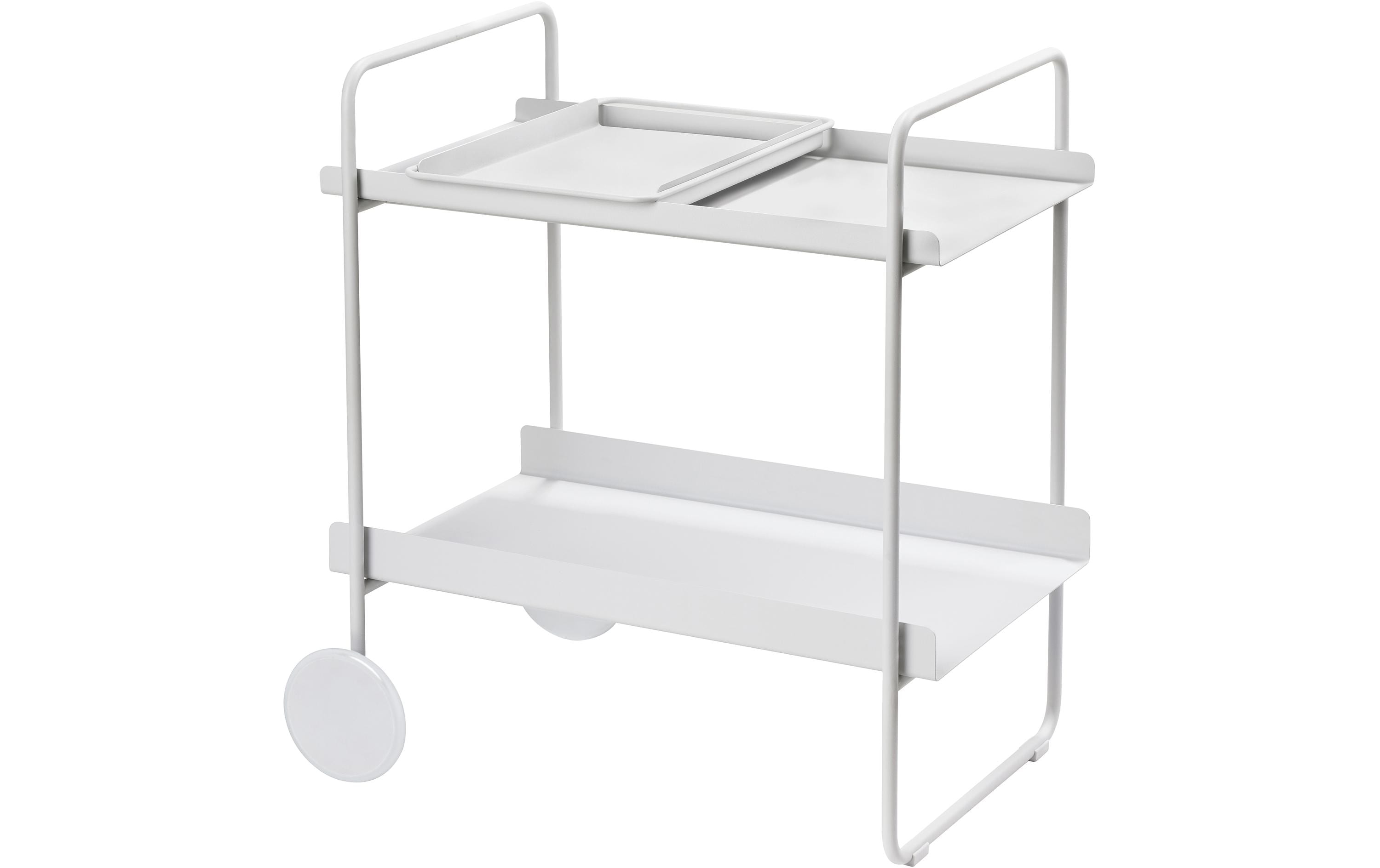 1418332 - Mediatech Zone Bartrolley A-Collection Soft Grey Grau, 60.6x40.5x66.4cm, Metall/Eisen kaufen Schweiz | Mediatech.ch