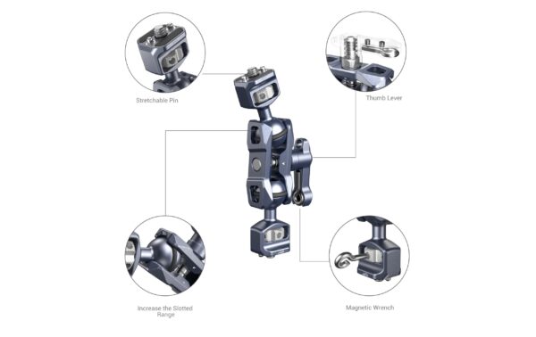 SmallRig Magic Arm with Dual Ball Heads (1/4-20 Screws)