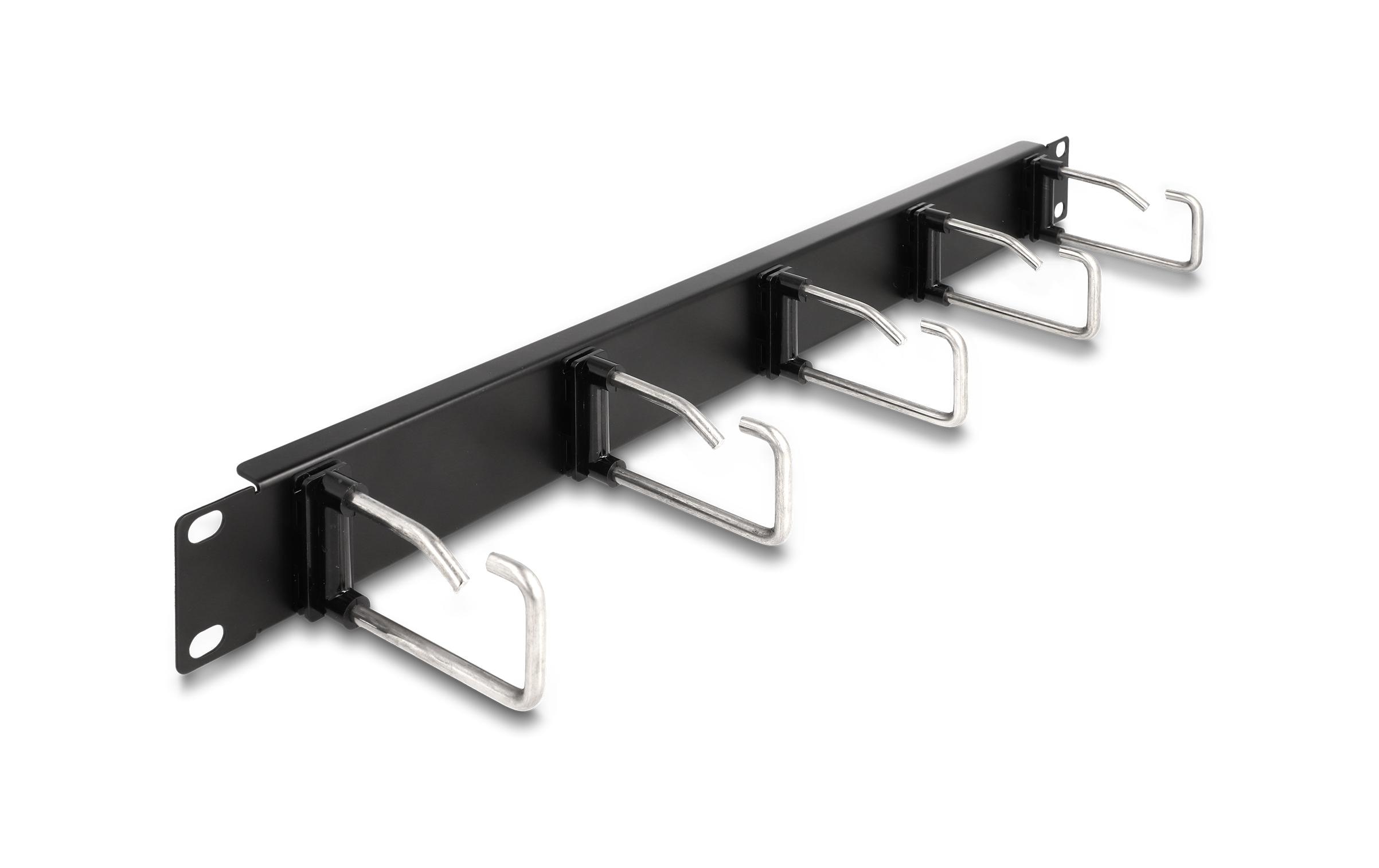 1419846 - Mediatech Delock 19 Kabelmanagement Rangierpanel mit 5 Metallbügel 1 HE, schwarz kaufen Schweiz | Mediatech.ch