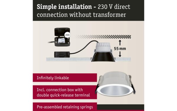 1420480_2 - Mediatech Paulmann Set Cole Coin 3StepDim 3x6W 2700K 230V weiss/silber matt
