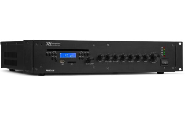 Power Dynamics PRC120 100V Verstärker 120W, CD, USB/MP3