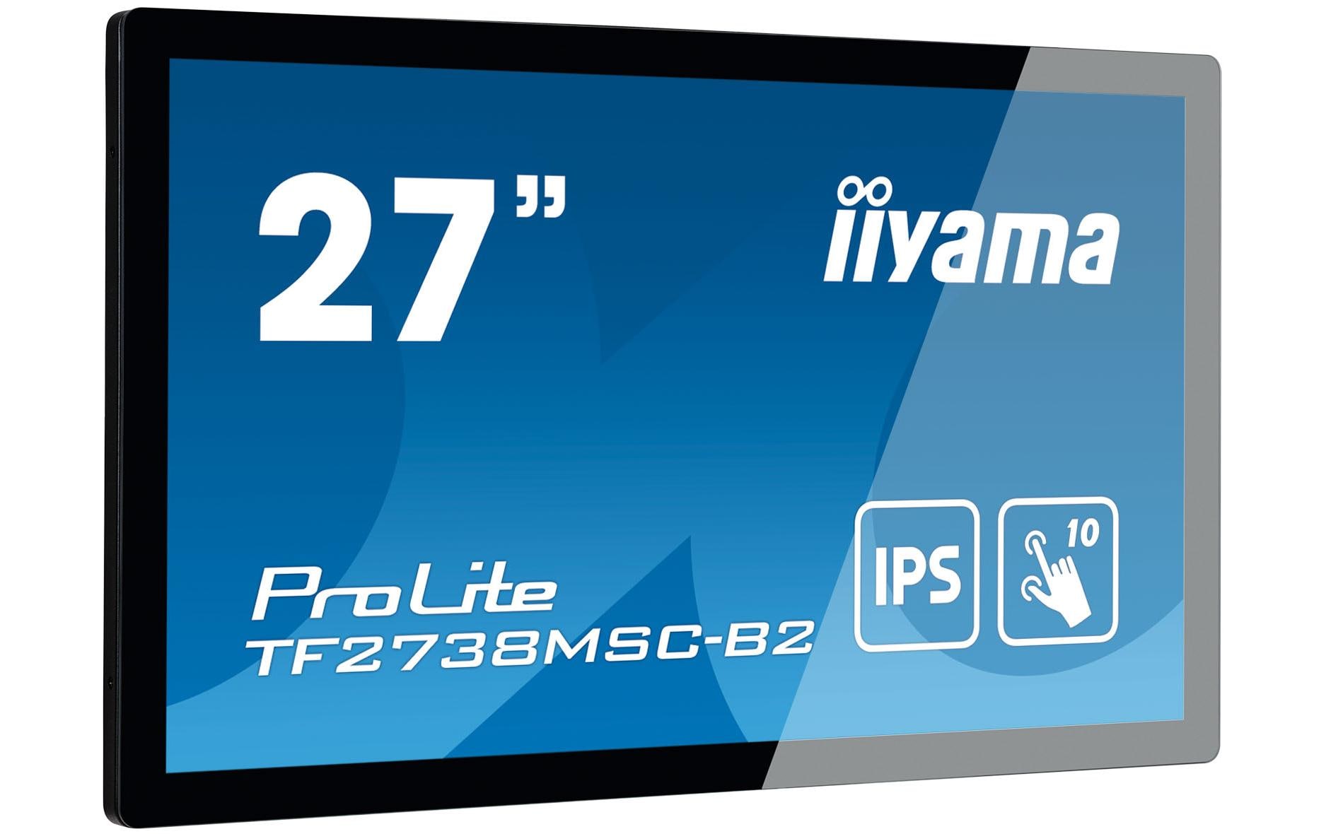1421007_1 - Mediatech iiyama TF2738MSC-B2 27 Touchscreen, IPS 1920x1080, DVI, HDMI, DP