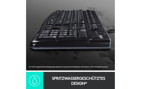 Logitech Keyboard K120 schwarz, USB