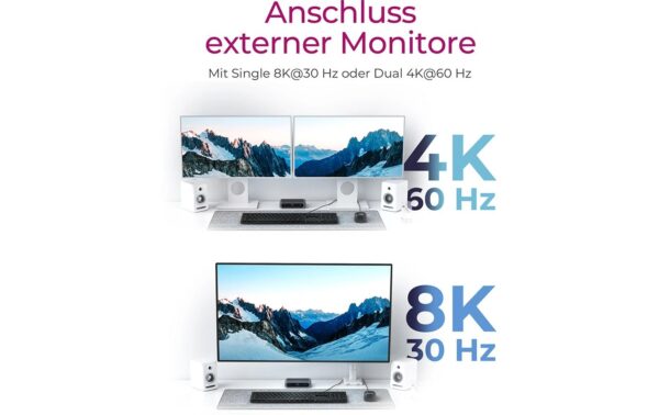 ICY BOX IB-HUB801-TB4, 3x TB4 Hub TypeC Aluminium, TB4, USB3.2, Video