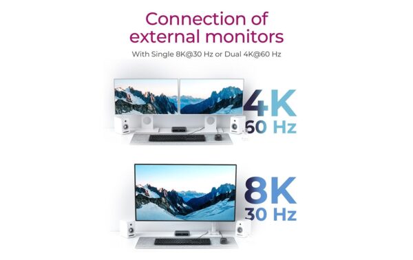 ICY BOX IB-HUB801-TB4, 3x TB4 Hub TypeC Aluminium, TB4, USB3.2, Video