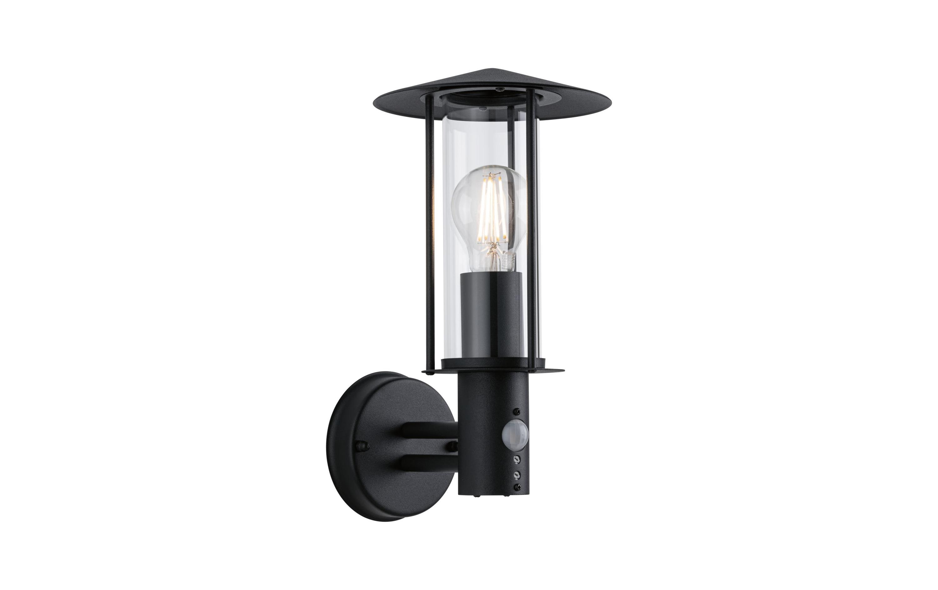 1422215_1 - Mediatech Paulmann Wandleuchte Classic Sensor IP44 E27 Metall/Glas Dark Grey