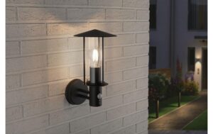 1422215_4 - Mediatech Paulmann Wandleuchte Classic Sensor IP44 E27 Metall/Glas Dark Grey